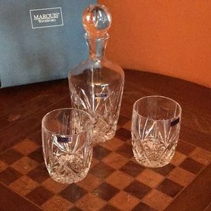 BROOKSIDE by WATERFORD CRYSTAL Decanter Set